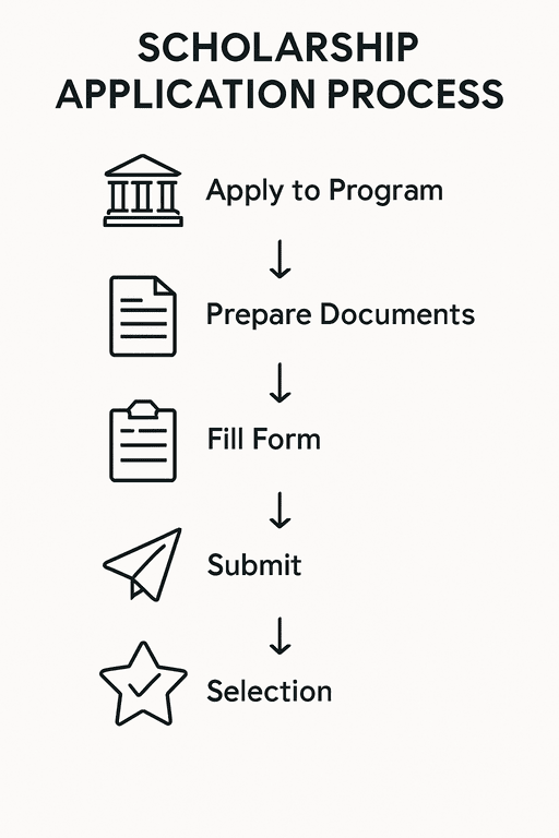 Infografis langkah pendaftaran beasiswa APU