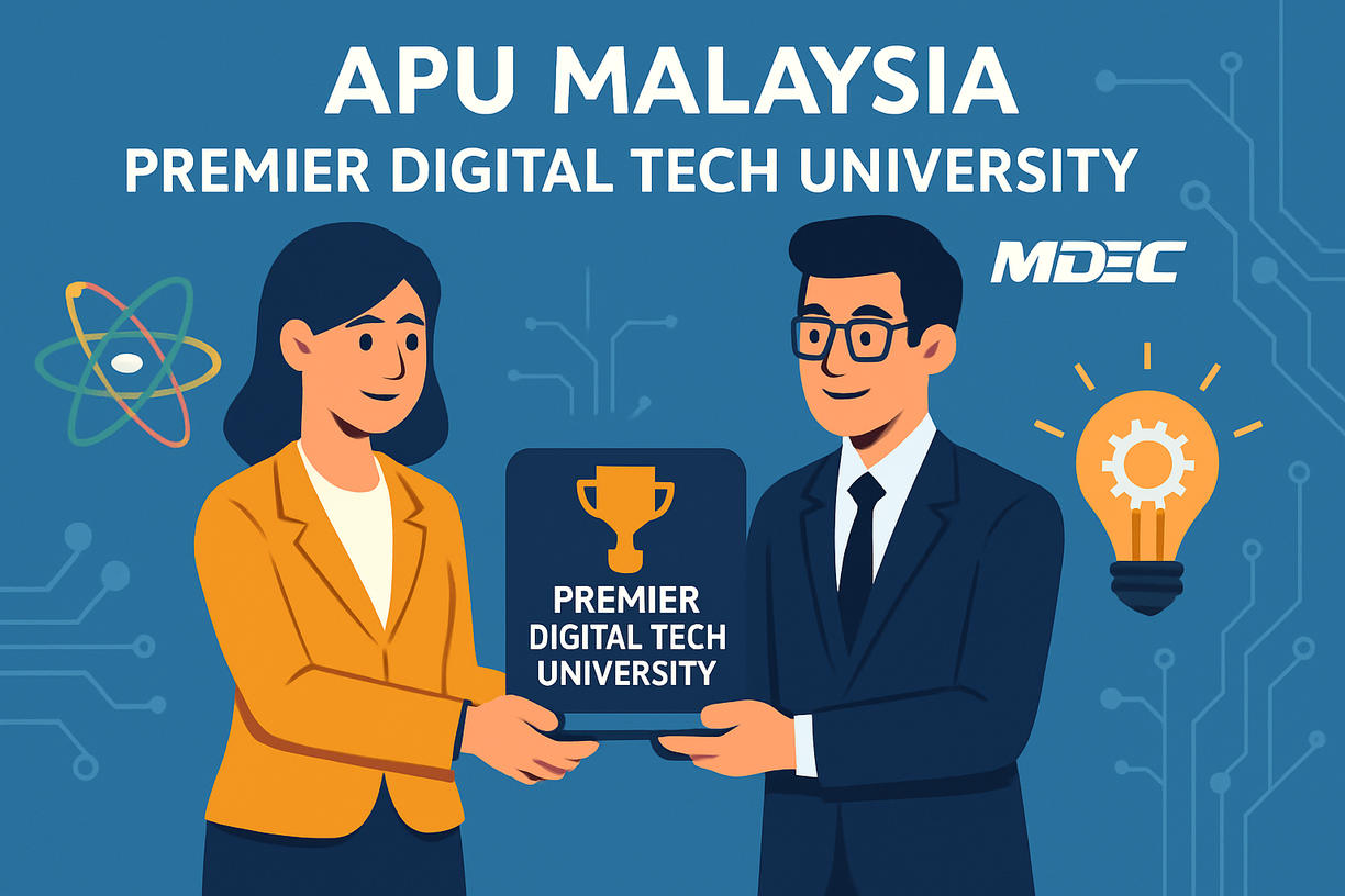 Ilustrasi APU Malaysia sebagai Premier Digital Tech University