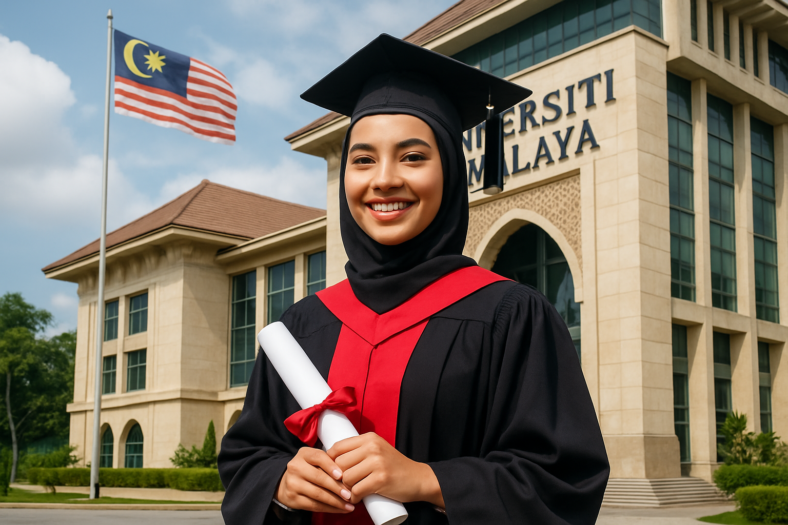 Lulusan Universitas Malaysia dengan Bangga